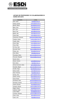 listado de profesores y/o colaboradores docentes curso 2015
