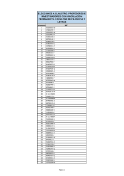 elecciones a claustro. profesores e investigadores con vinculación