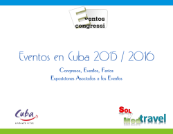 Eventos 2016 en Cuba