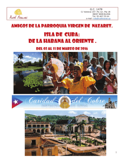 Isla de Cuba: DE LA HABANA AL ORIENTE .