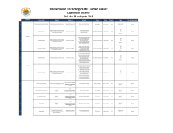 Capacitaci&oacute;n Docente 24 al 28 de Agosto