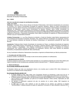 Acta 11.2015 - Decanato de Estudios Profesionales
