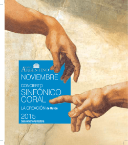 SINFÓNICO CORAL - Teatro Argentino