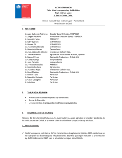 Acta Taller Ley Mitilidos - mesa de mitilidos region de los lagos