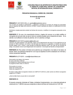 PREGUNTAS Y RESPUESTAS No. 2