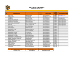 DIRECTORIO DE FUNCIONARIOS