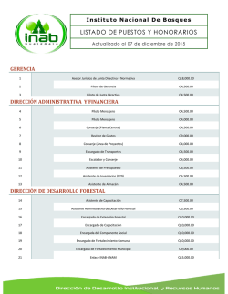 4.3 Honorarios - Instituto Nacional de Bosques