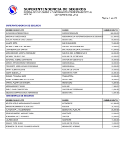 SUPERINTENDENCIA DE SEGUROS