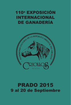 Descarcar el cat&aacute;logo - Asociaci&oacute;n Criadores de Caballos Criollos