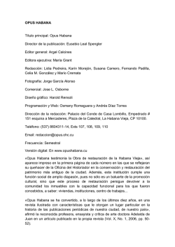 Opus Habana. Descargar PDF