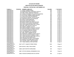 Contrataciones de Funcionarios de Septiembre 2015
