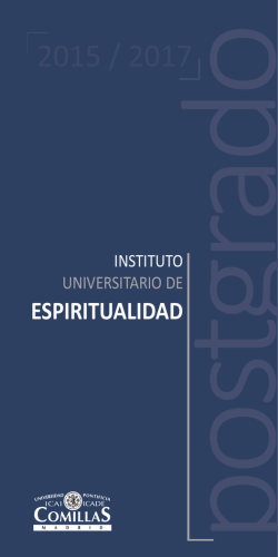 espiritualidad - Facultad de Teología