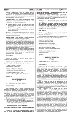 Decreto Legislativo que incorpora el Artículo 162-B al