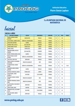 Resultados - Colegio PROLOG