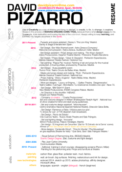 Resume (pdf - david pizarro artes escenicas