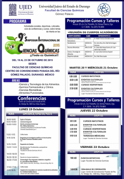 FotografÃa de pÃ¡gina completa - Facultad de Ciencias Químicas