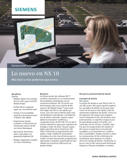 What`s New in NX 10 Fact Sheet