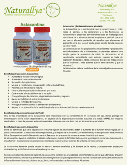 información de Astaxantina Naturallya