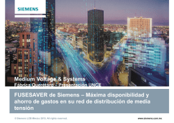 FUSESAVER de Siemens – Máxima disponibilidad y ahorro de