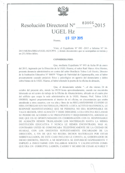2015 UGEL Hz / Prof. Bonifacio Telmo Loli Osorio