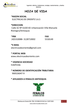 Descargue nuestra hoja de vida