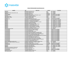 listado de prestadores en convenio por zonas