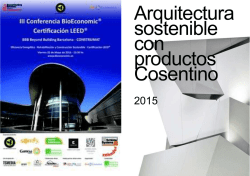 Arquitectura sostenible con productos Cosentino