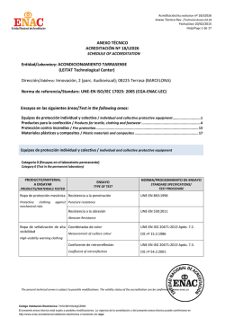 ALCANCE DE ACREDITACIÓN