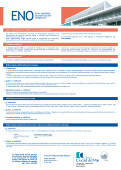 ENOEnfermedades de notificación obligatoria