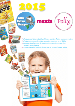 Little Zebra Shopper - Polly Spielwaren GmbH & Co. KG
