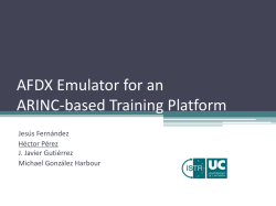 AFDX Emulator for an ARINC-based Training - Ada