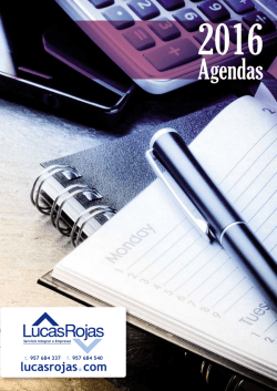 Catálogo Agendas 2016 - Papelería Lucas Rojas