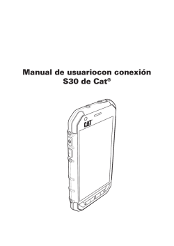 Manual de usuariocon conexión S30 de Cat®