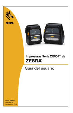 Impresoras Serie ZQ500™ de - Zebra Technologies Corporation