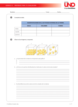 QU&Iacute;MICA B - PREP&Aacute;RATE PARA TU EVALUACI&Oacute;N