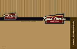 SHOCK ABSORBER CA T ALOG - Road Choice Truck Parts