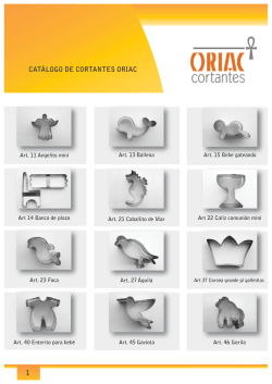 CATÁLOGO DE CORTANTES ORIAC