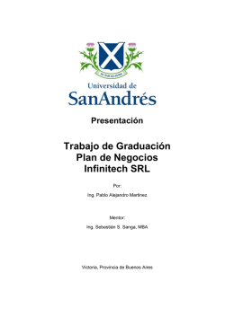 Trabajo de Graduación Plan de Negocios Infinitech SRL