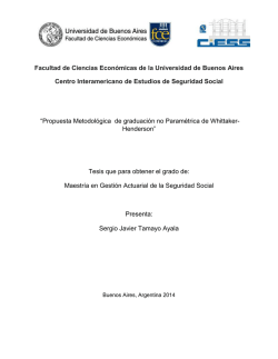 Propuesta Metodológica de graduación no Paramétrica de