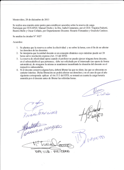 Acuerdo bipartito sobre reserva de cargo, diciembre de 2013