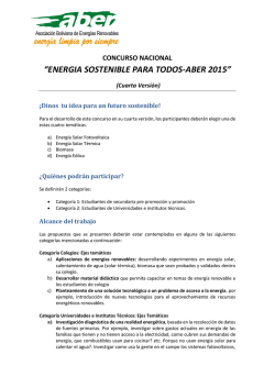 concurso nacional “energia sostenible para todos