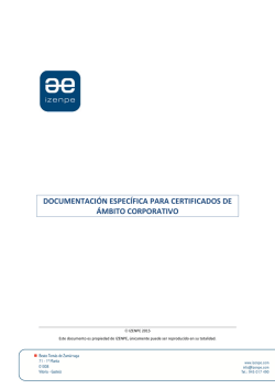 Documentación Específica Certificados Corporativos (PDF
