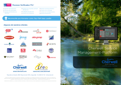 Catálogo Cherwell Service Management PDF