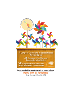 Del 13 al 16 de noviembre