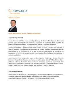 Pascal Touchon - Novartis Oncology España