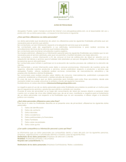 AVISO DE PRIVACIDAD Abogados Puebla, quien maneja el portal