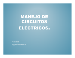 MANEJO DE CIRCUITOS ELÉCTRICOS.