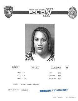 Policia - en la carcel por robo a anciana - zuleika baez velez