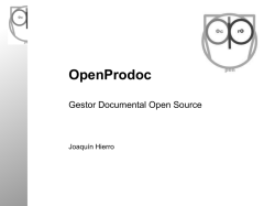 Presentación OpenProdoc