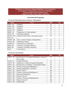 Currículo del Programa
